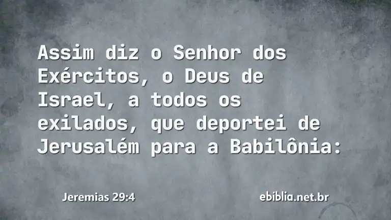 Jeremias 29:4