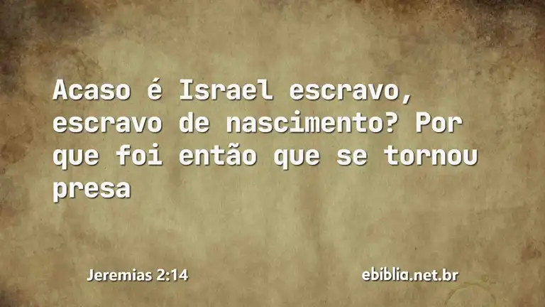 Jeremias 2:14