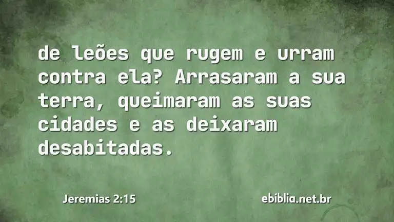 Jeremias 2:15