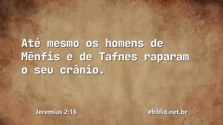 Jeremias 2:16