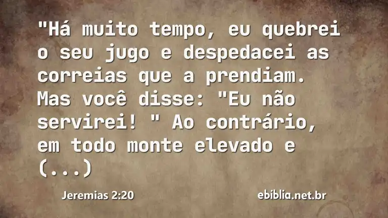 Jeremias 2:20