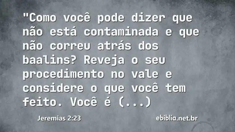 Jeremias 2:23