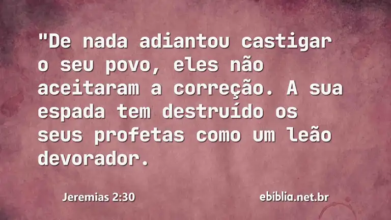 Jeremias 2:30