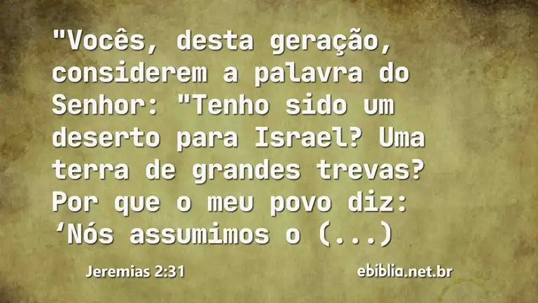 Jeremias 2:31