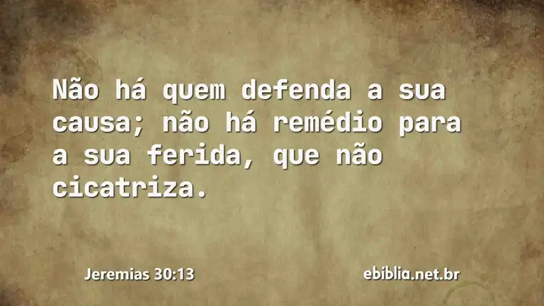 Jeremias 30:13