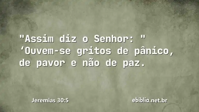 Jeremias 30:5