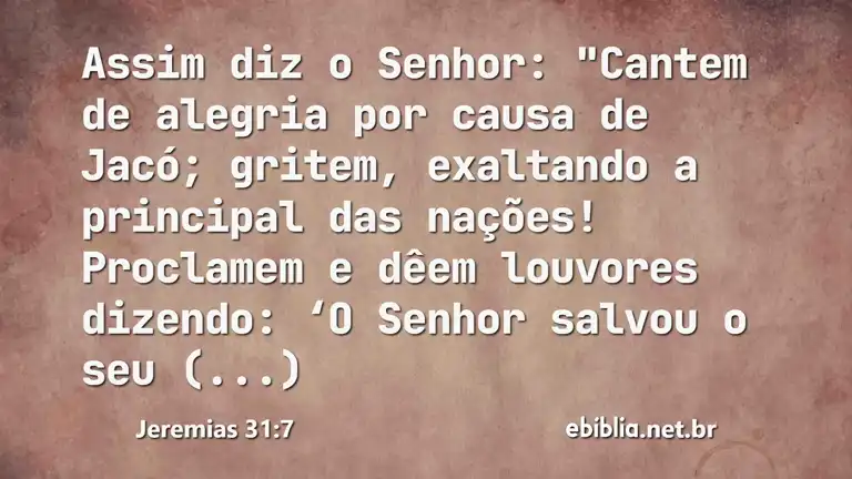 Jeremias 31:7