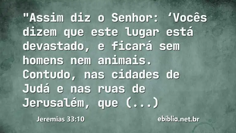 Jeremias 33:10