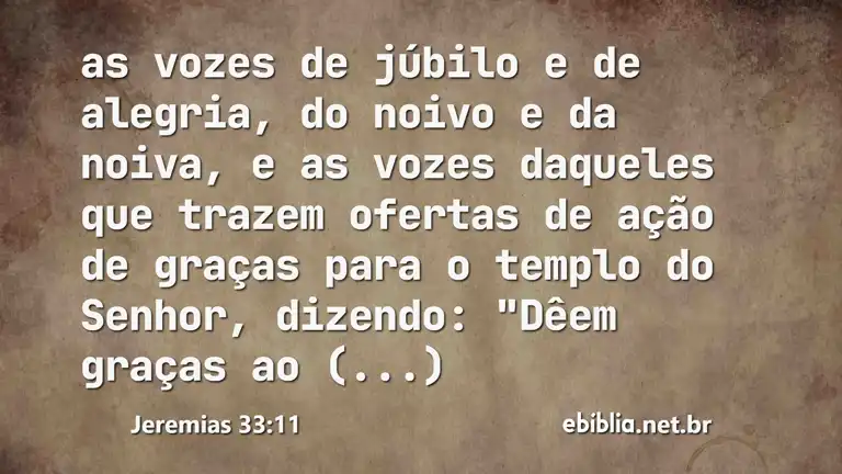 Jeremias 33:11