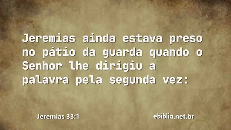 Jeremias 33:1