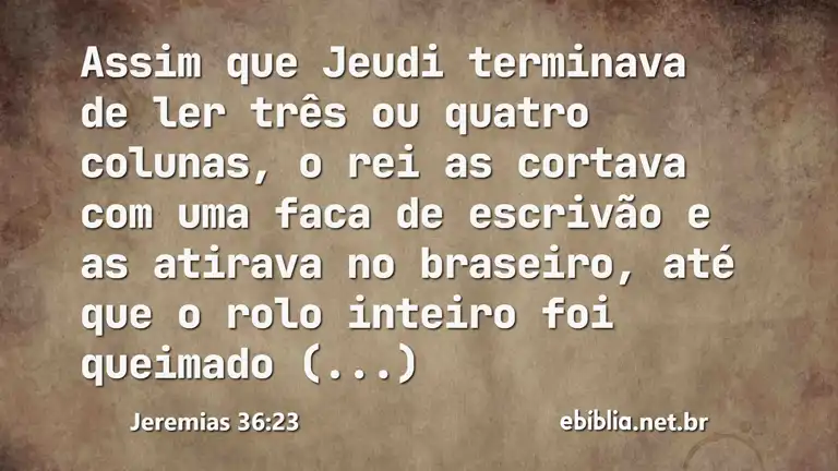 Jeremias 36:23