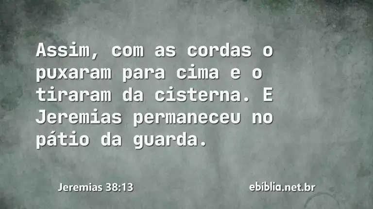 Jeremias 38:13