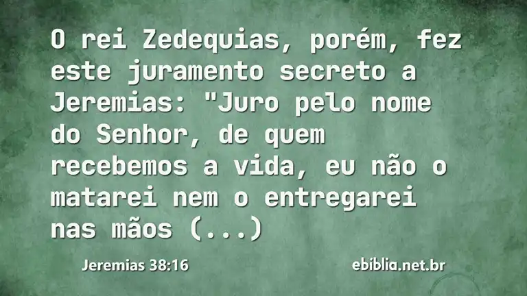 Jeremias 38:16