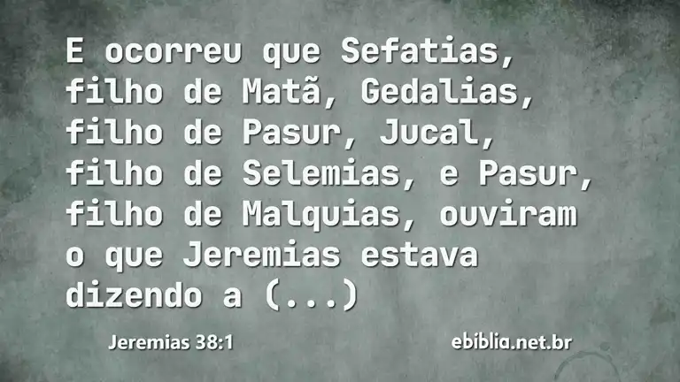 Jeremias 38:1