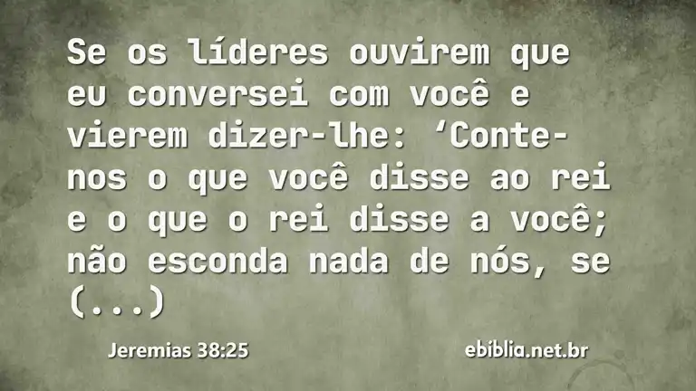 Jeremias 38:25