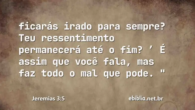 Jeremias 3:5