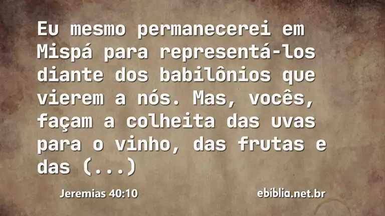 Jeremias 40:10