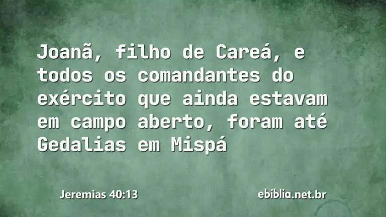 Jeremias 40:13