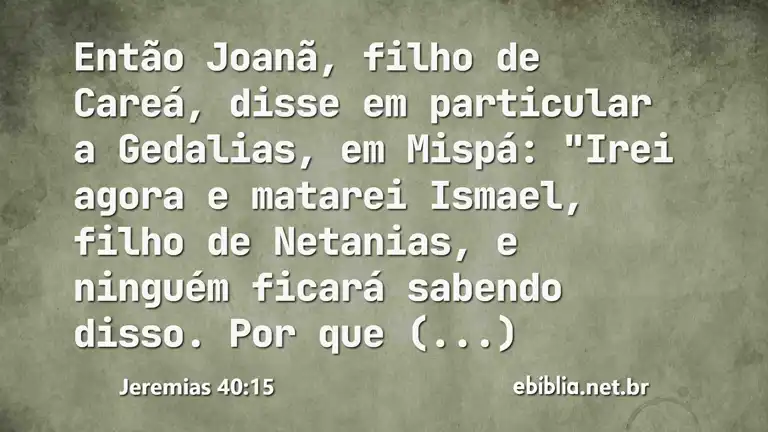 Jeremias 40:15