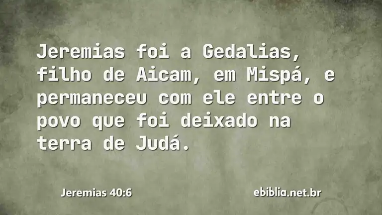 Jeremias 40:6