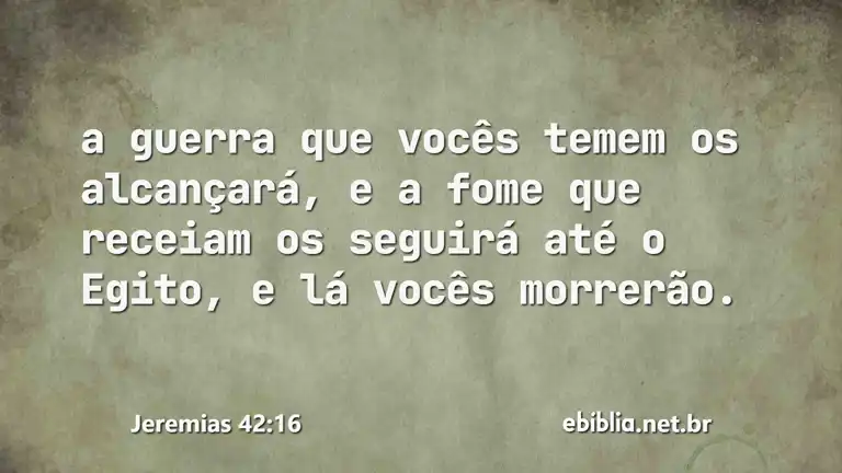 Jeremias 42:16