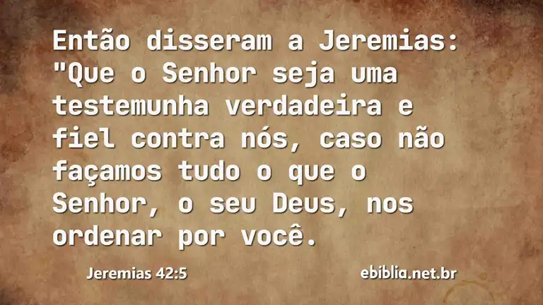 Jeremias 42:5