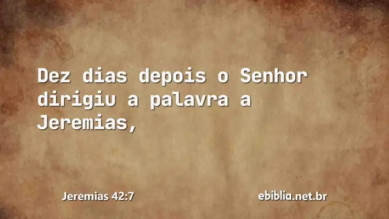 Jeremias 42:7