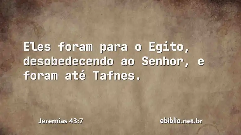 Jeremias 43:7