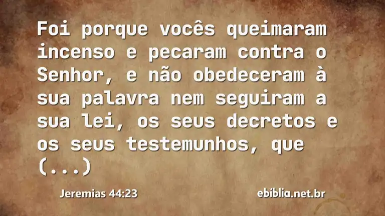 Jeremias 44:23