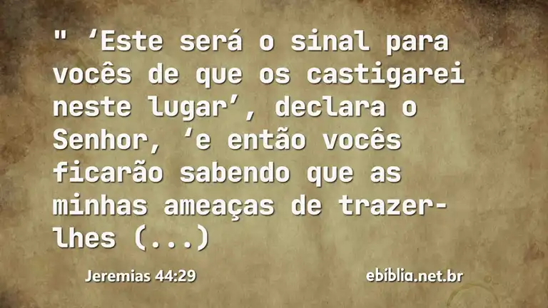 Jeremias 44:29