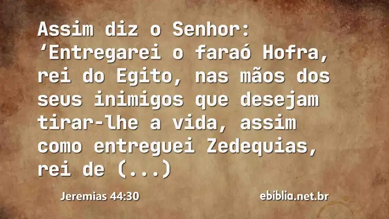 Jeremias 44:30