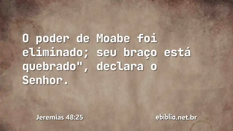 Jeremias 48:25