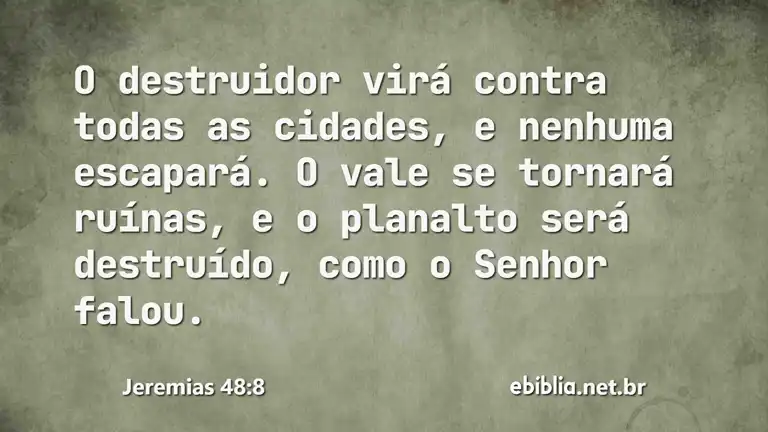 Jeremias 48:8