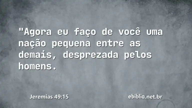 Jeremias 49:15