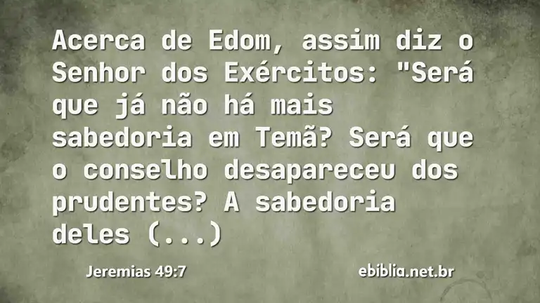 Jeremias 49:7