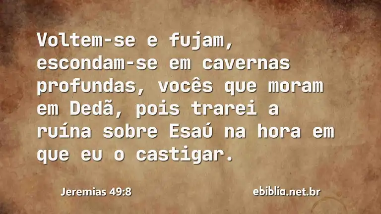 Jeremias 49:8