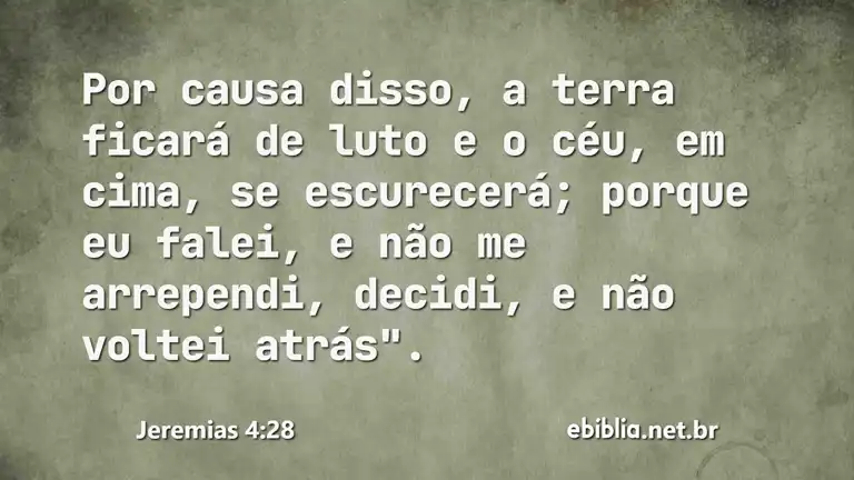 Jeremias 4:28