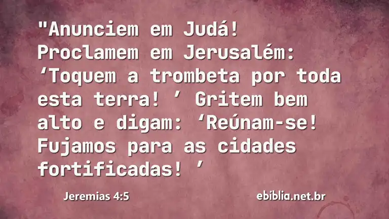 Jeremias 4:5