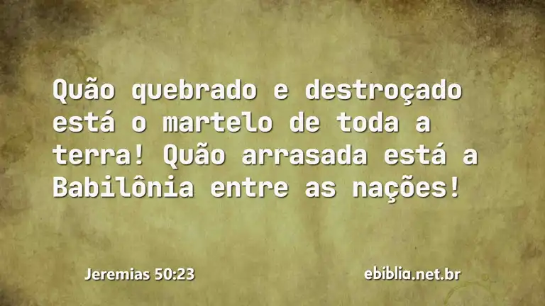 Jeremias 50:23