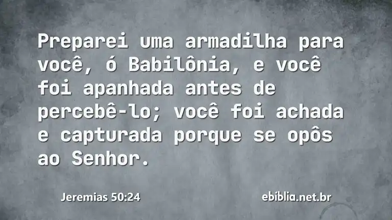 Jeremias 50:24