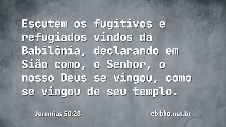 Jeremias 50:28