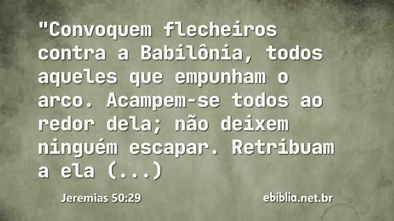 Jeremias 50:29