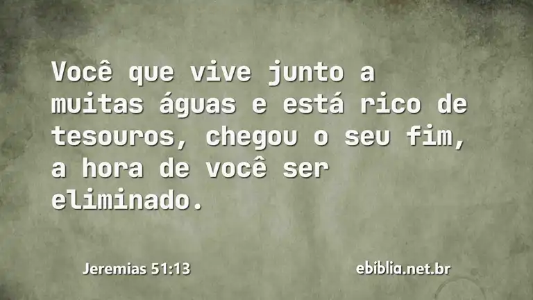 Jeremias 51:13