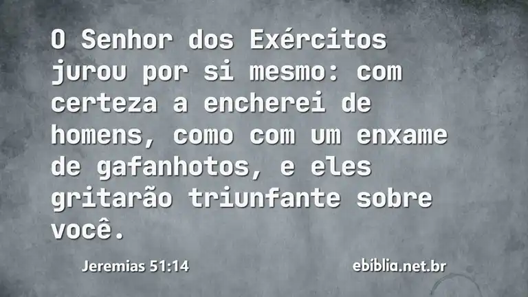 Jeremias 51:14