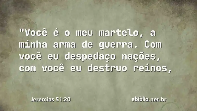 Jeremias 51:20