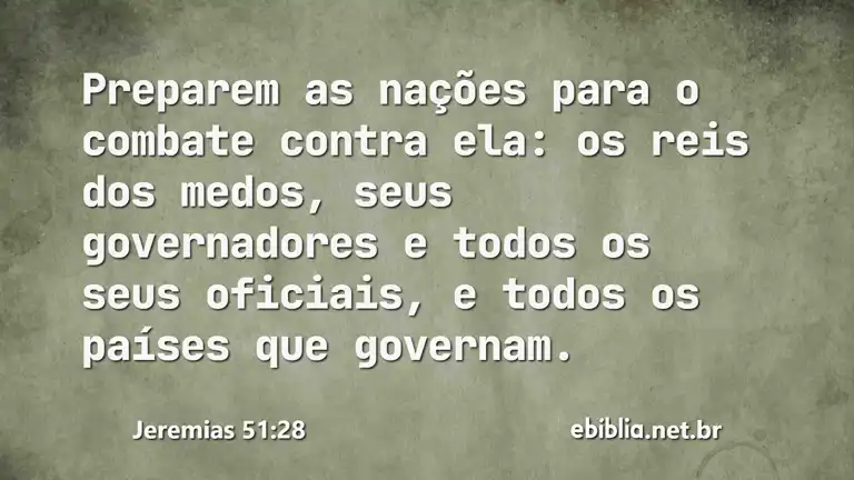 Jeremias 51:28