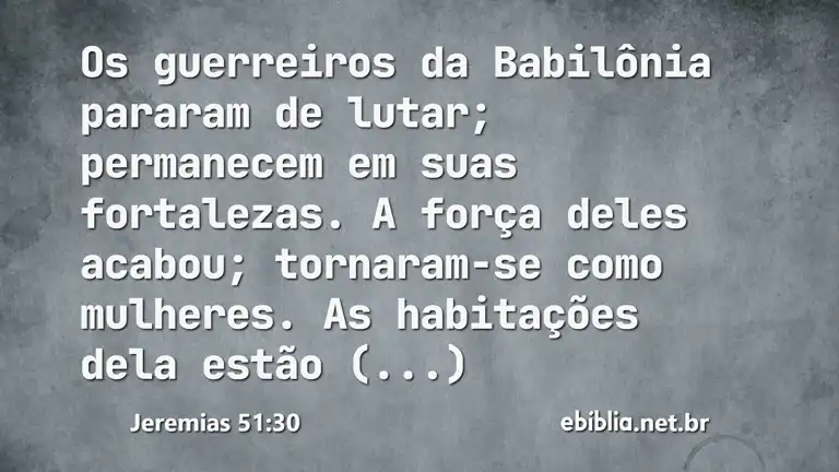 Jeremias 51:30