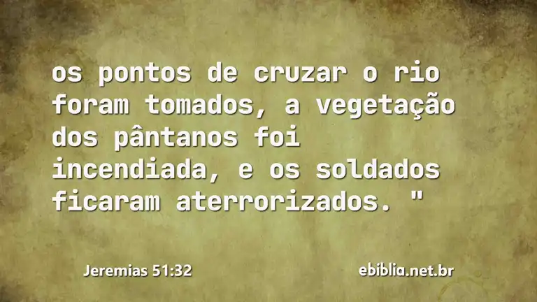 Jeremias 51:32