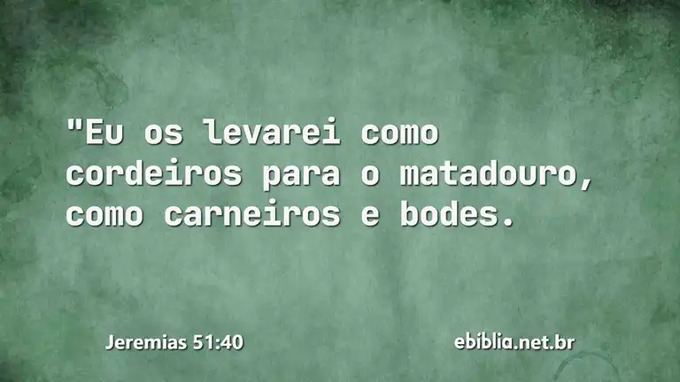 Jeremias 51:40