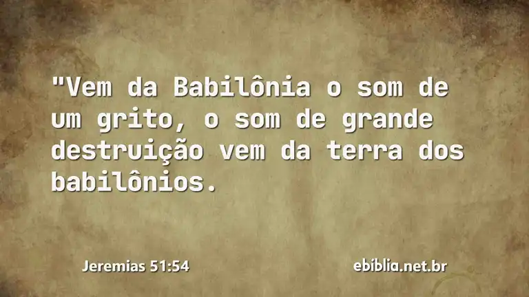 Jeremias 51:54